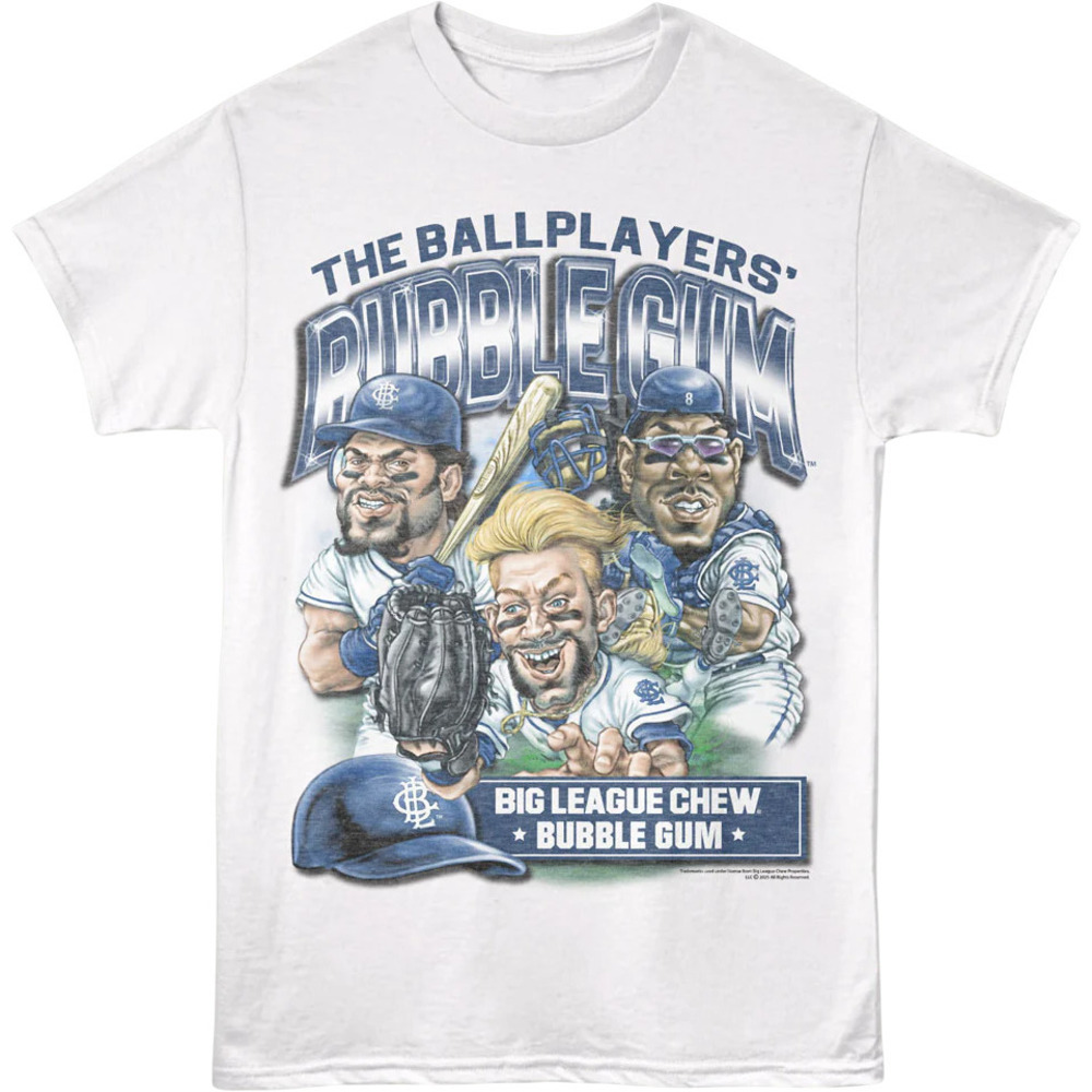 Retro Ballplayers Bubble Gum Big League Chew Tshirt